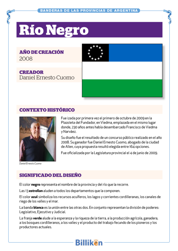 Bandera de Río Negro: historia, origen y significado Infografía