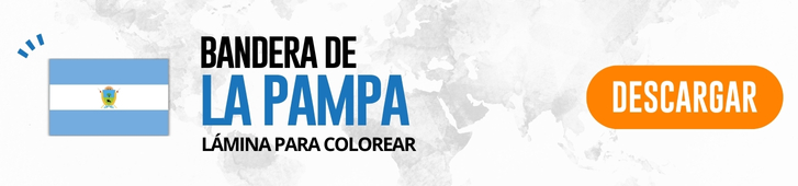 Bandera de La Pampa para colorear botón