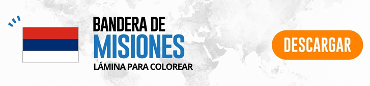 Bandera de Misiones para colorear e imprimir BOTON