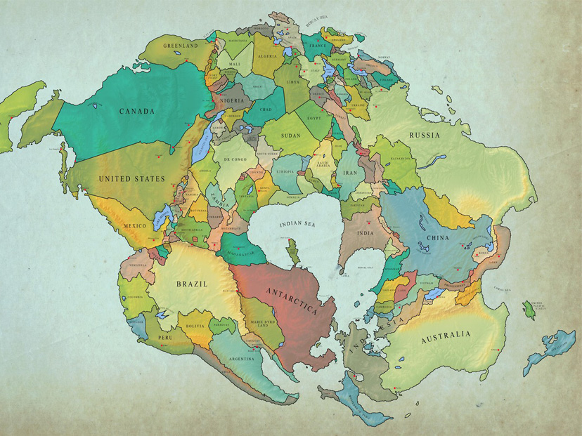 Pangea II: dentro de 250 millones de años, Argentina va a estar más cerca del Polo Sur que la Antártida