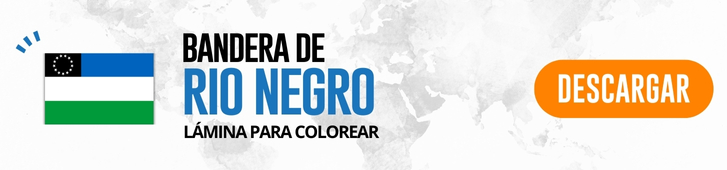 Bandera de Río Negro para colorear e imprimir BOTON