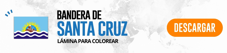 Bandera de Santa Cruz para colorear e imprimir BOTON