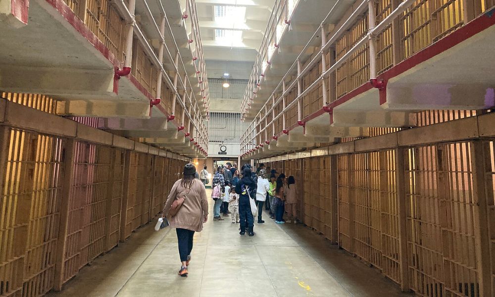 Aspecto del interior de la cárcel de Alcatraz.