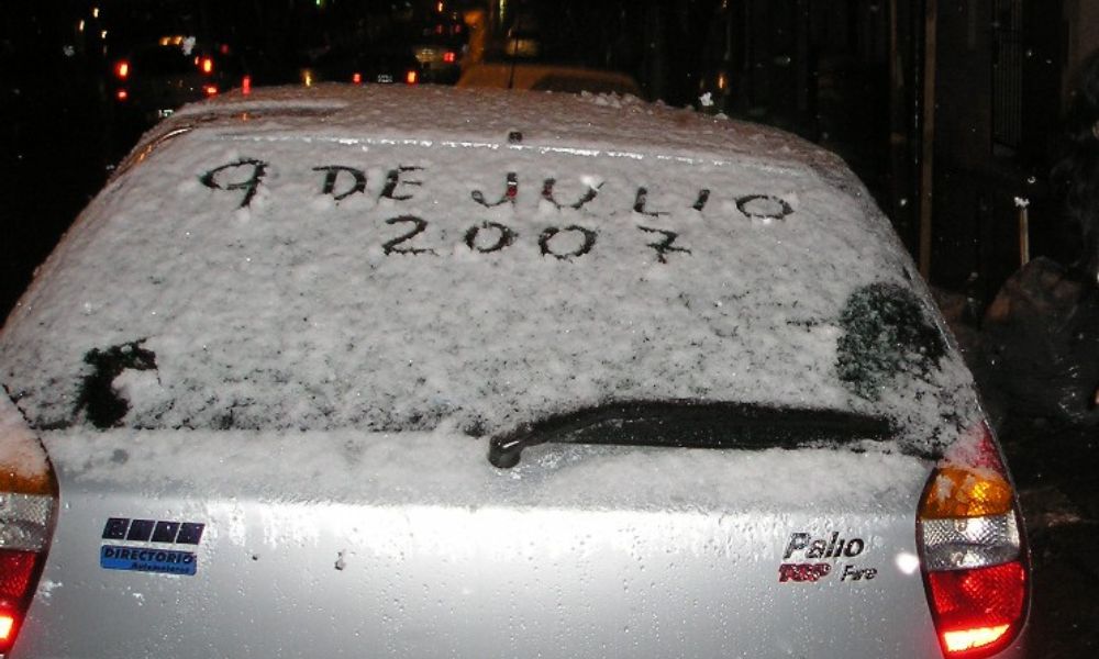Nevar en Buenos Aires.