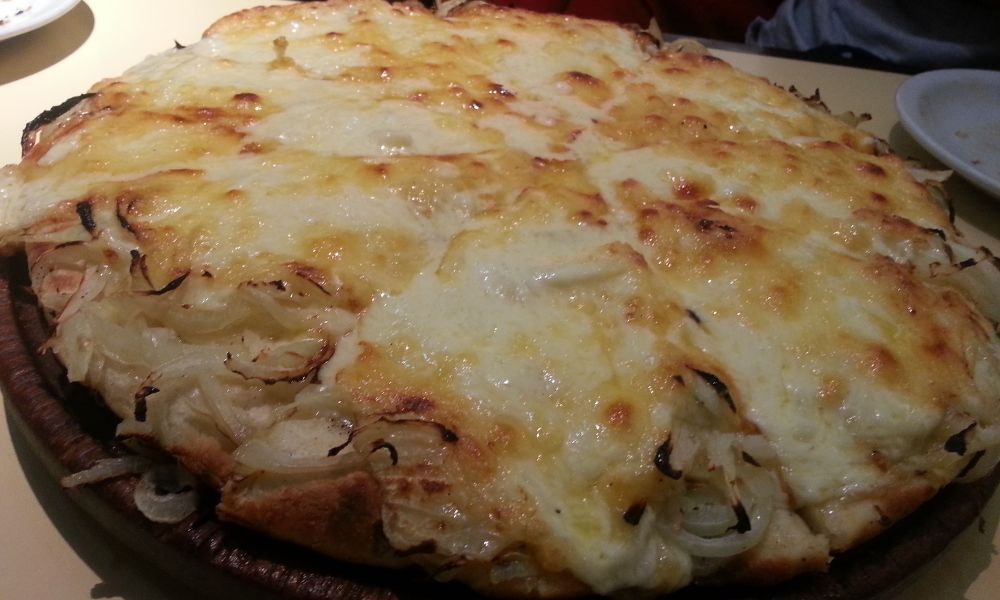 Producto de la pizzería Güerrín.