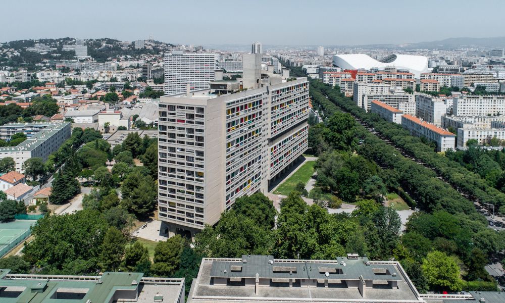 Vistas a la Unidad Habitacional de Marsella.