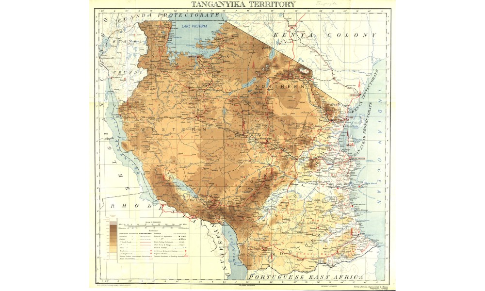 Mapa República de Tanganica