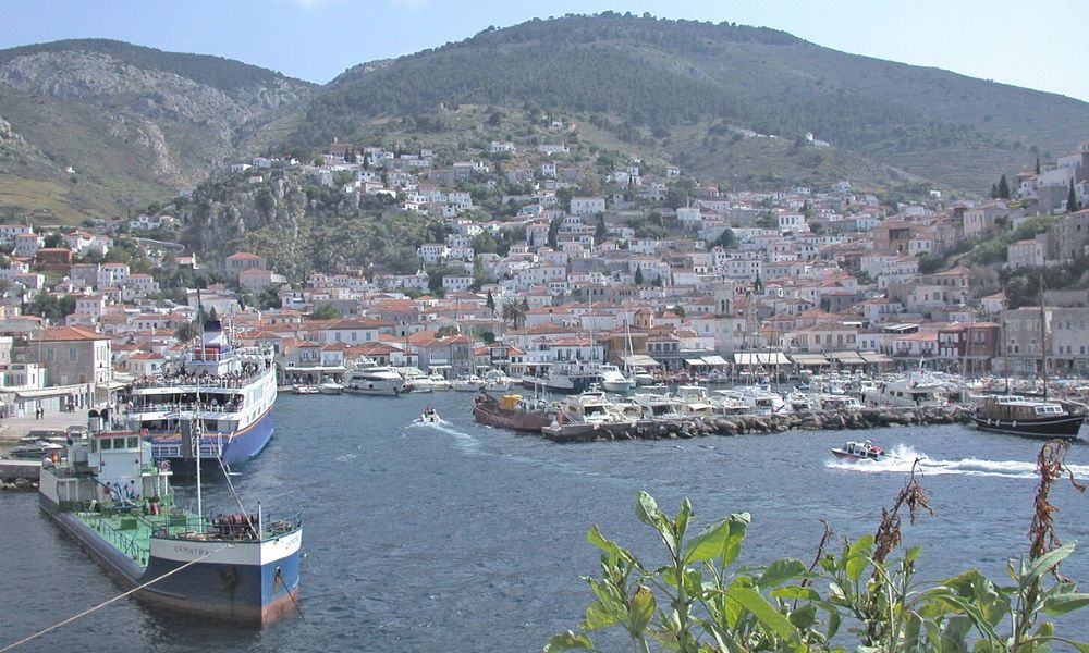 Vista panorámica a Hydra.