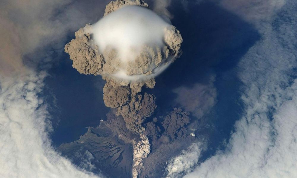 Una de las erupciones volcánicas más grandes de la historia.