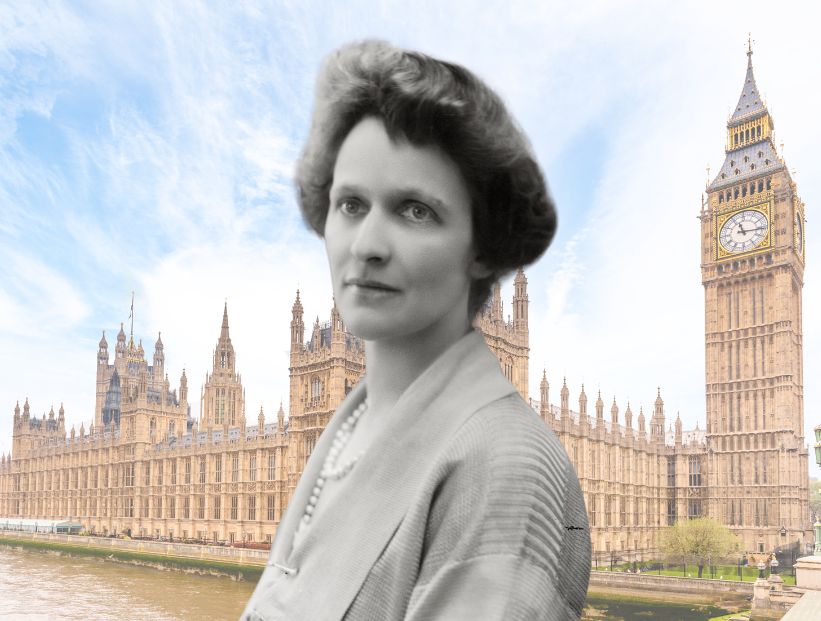 Nancy Astor primera mujer en el Parlamento británico