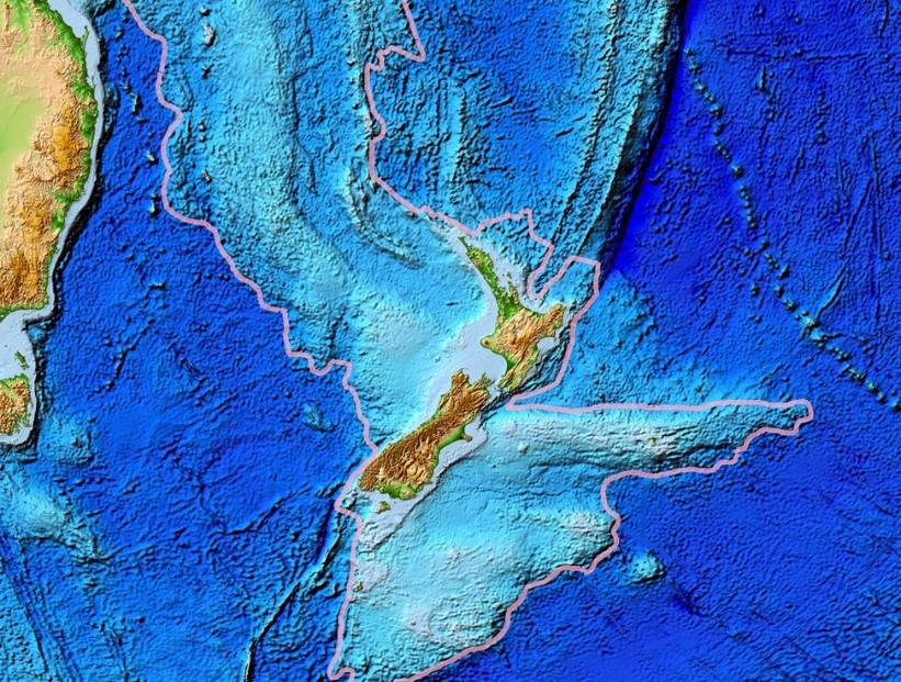 continente hundido Zelandia Oceanía