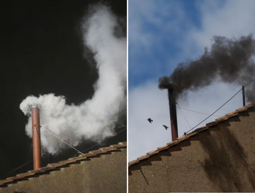 cónclave cómo se hace el humo blanco y el humo negro