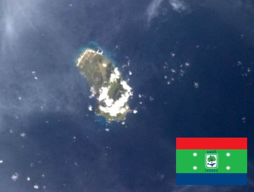 isla africana Annobón en el territorio argentino