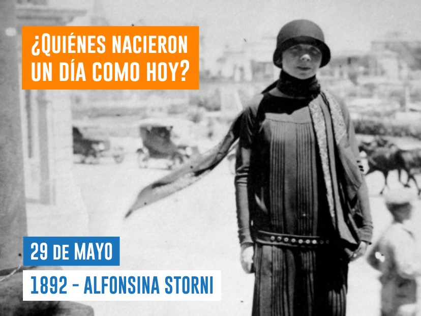 efemérides 29 de mayo Alfonsina Storni