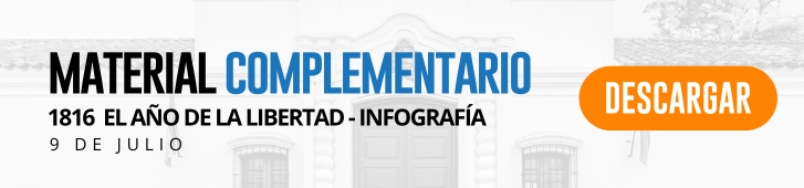 9 de julio: actividades y material complementario de primaria INFOGRAFIA