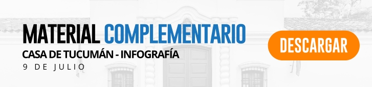 9 de julio: actividades y material complementario de primaria INFOGRAFIA