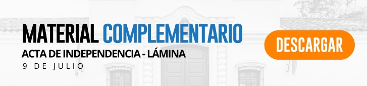 9 de julio: actividades y material complementario de primaria LAMINA