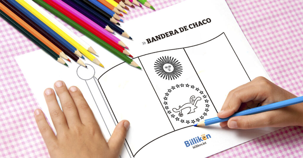 Bandera de Chaco para colorear e imprimir FB