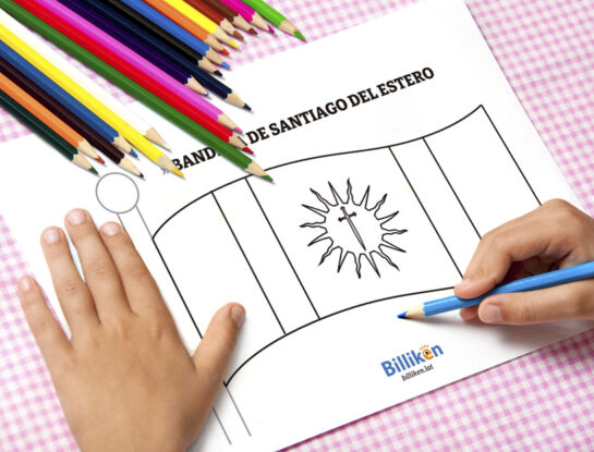 Bandera de Santiago del Estero para colorear e imprimir