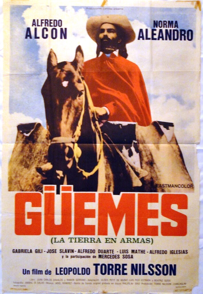 ¿Sabías que en la película "Güemes, la tierra en armas" Mercedes Sosa hizo de Juana Azurduy? AFICHE