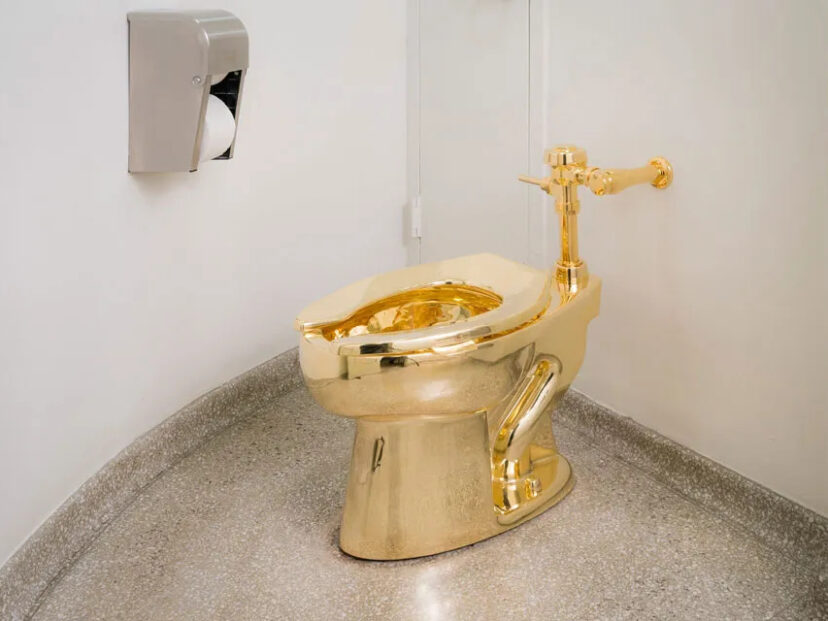 El increíble inodoro de oro que costaba más de U$S 6.000.000 y fue robado de un palacio en Inglaterra