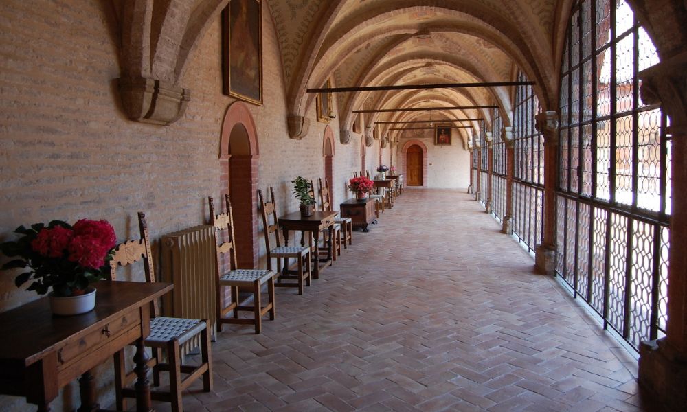 Interior de la universidad más antigua de Europa.