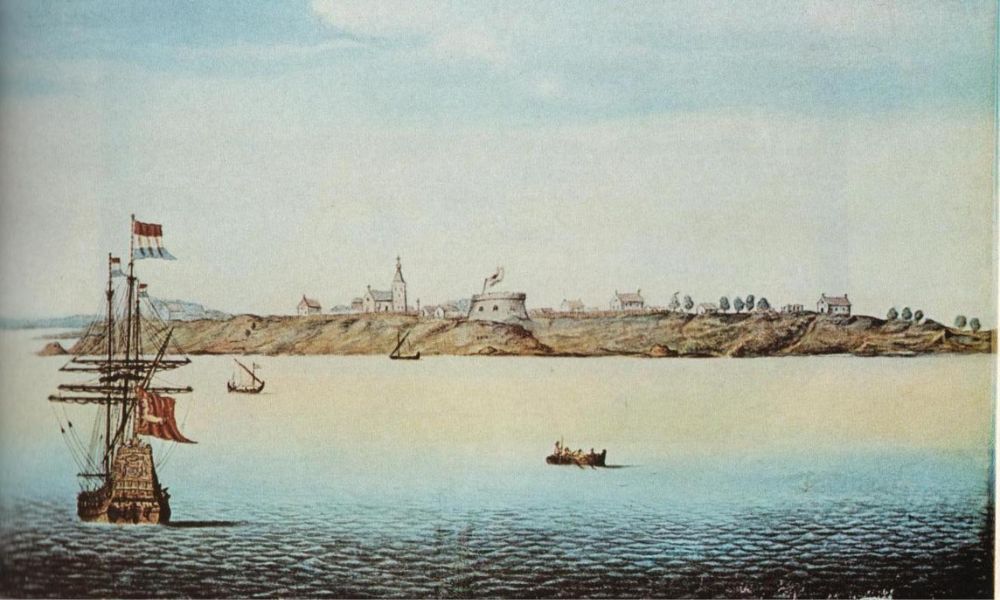 La pintura más antigua que se conserva sobre una vista panorámica de la ciudad de Buenos Aires en 1628.
