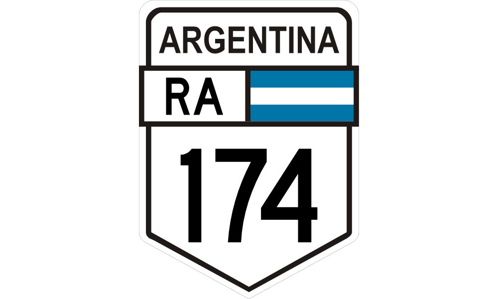 Logo de la Ruta Nacional 174.