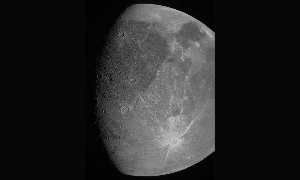 Aspecto del satélite natural más grande de nuestro sistema solar.