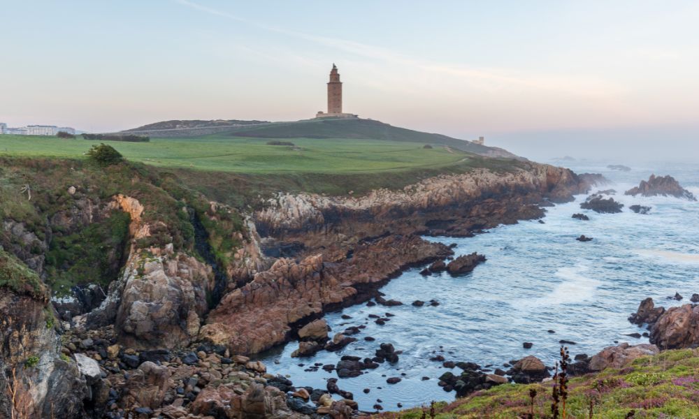 Vista panorámica de la Torre de Hércules.