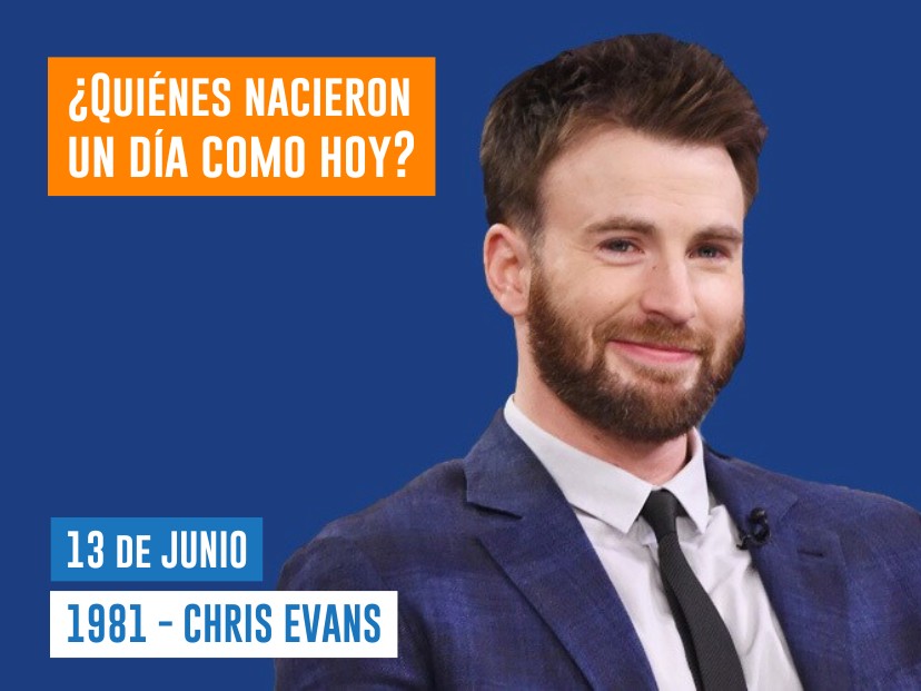 efemérides 13 de junio Chris Evans