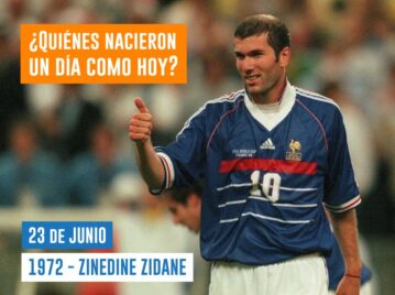 efemérides 23 de junio Zidane