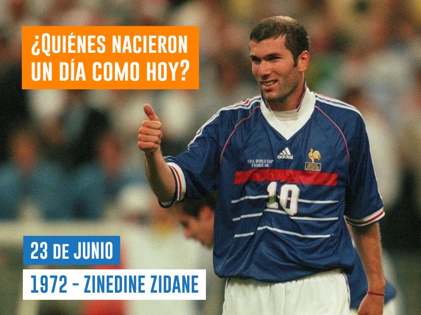 efemérides 23 de junio Zidane