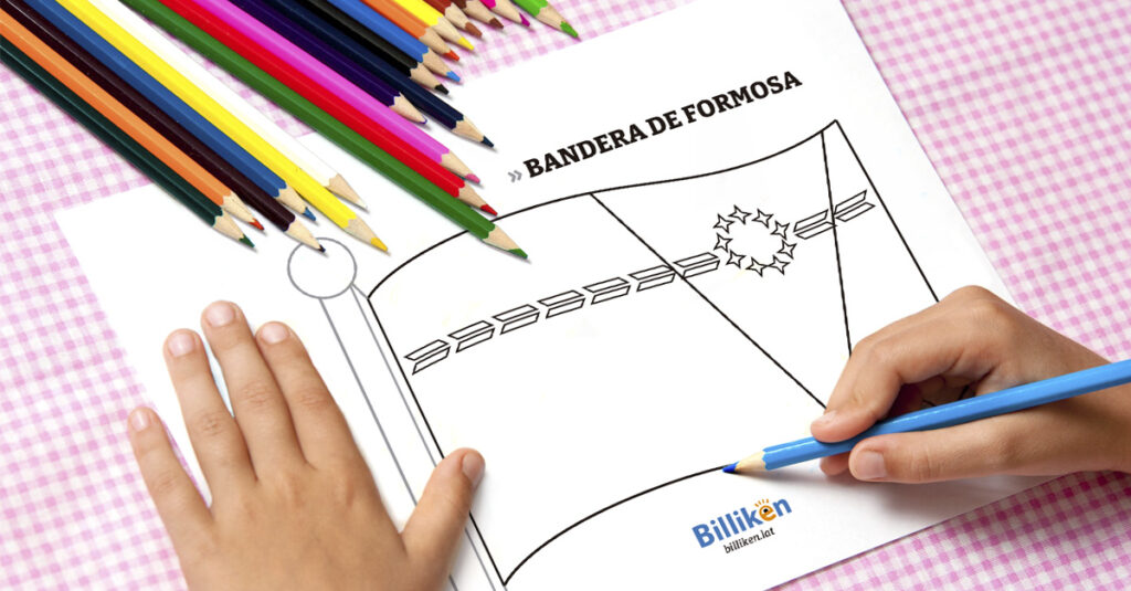 Bandera de Formosa para colorear e imprimir FB