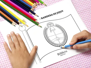 Bandera de Jujuy para colorear e imprimir