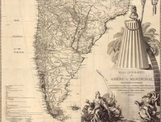 El gran mapa de 1775: el primero que mostró todos los detalles de Sudamérica
