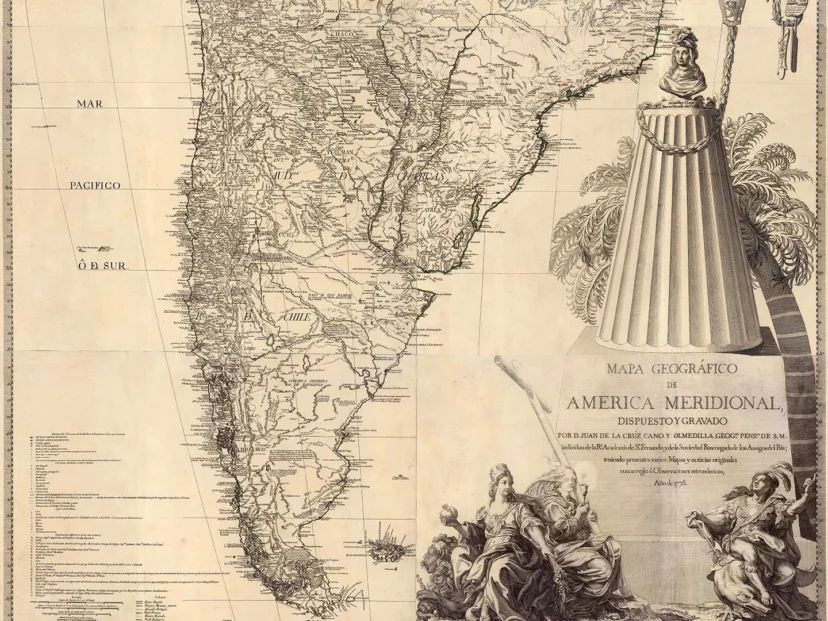 El gran mapa de 1775: el primero que mostró todos los detalles de Sudamérica