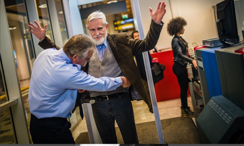 Zapatos y seguridad aeroportuaria