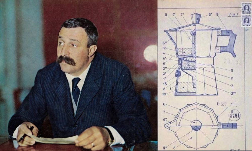 Alfonso Bialetti, creador de la cafetera Moka, cafetera italiana o volturno
