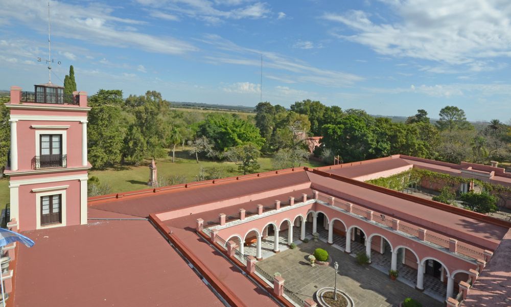 Vista aérea del edificio