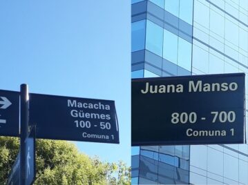 Las calles de Puerto Madero llevan nombres de mujeres