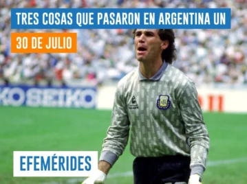 efemérides 30 de julio Argentina