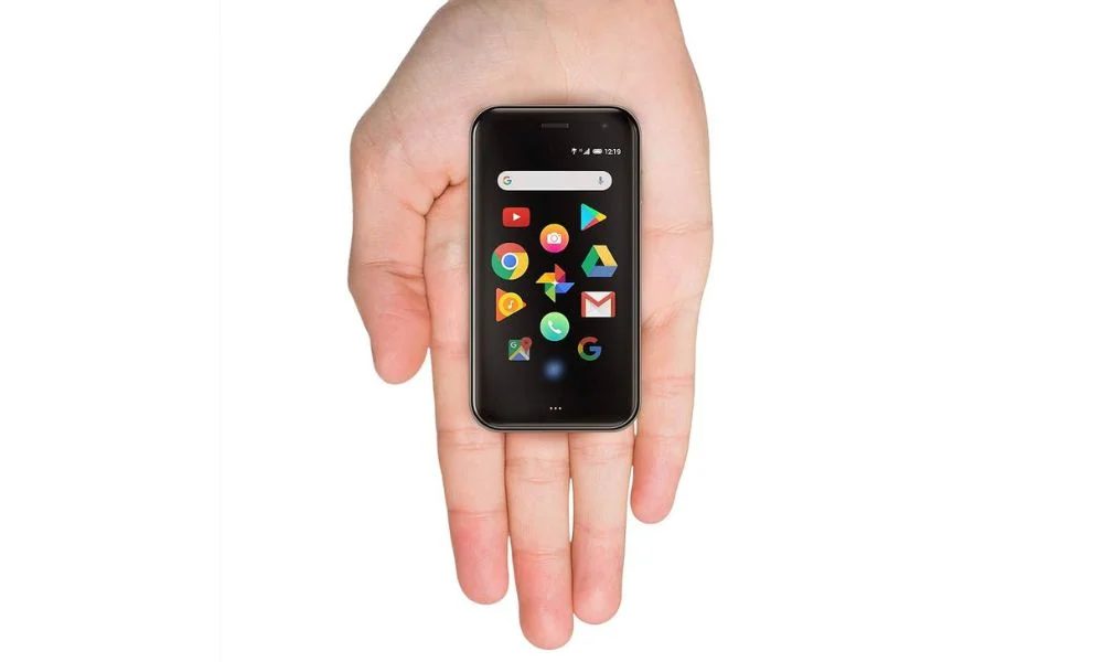 Aspecto del smartphone más pequeño del mundo.