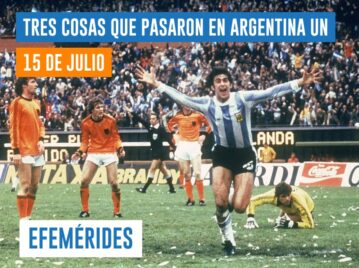efemérides 15 de julio Argentina nacimiento de Mario Alberto Kempes