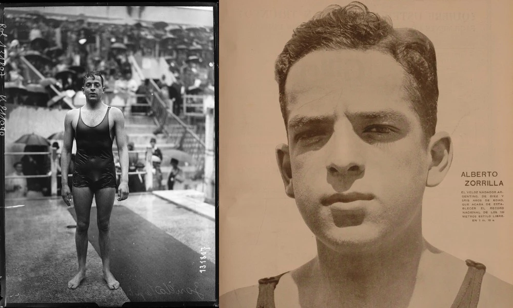 Alberto Zorrilla, el nadador olímpico argentino que dejó de competir en 1932