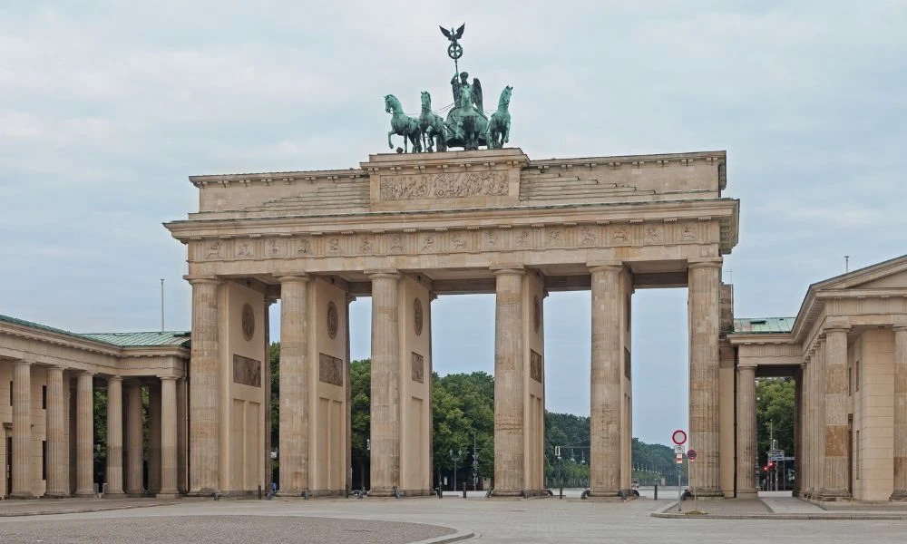 Aspecto de la Puerta de Brandeburgo.