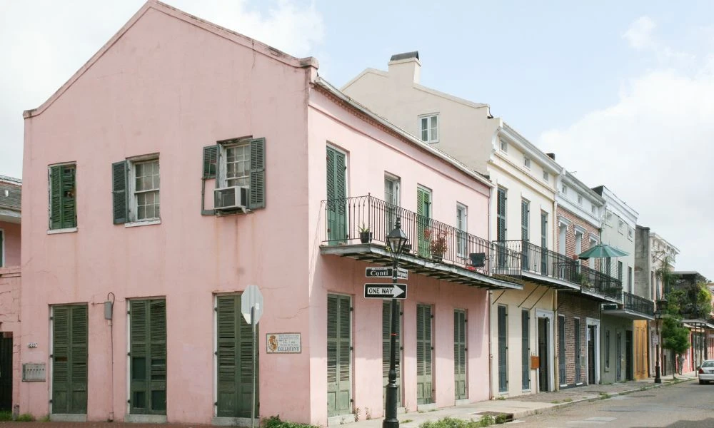 Casas del barrio Francés de Nueva Orleans.