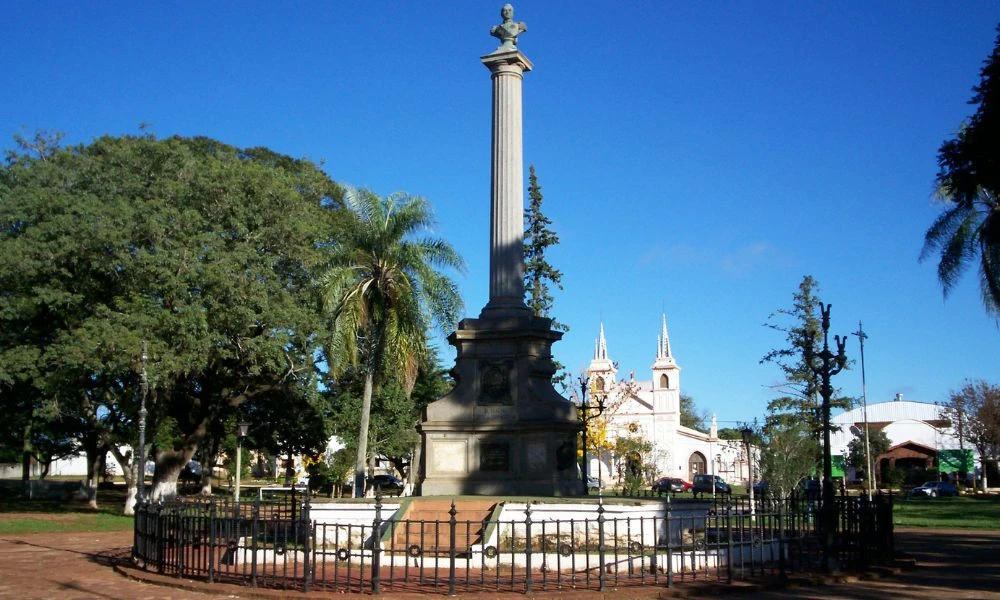 Plaza del pueblo natal de San Martín.