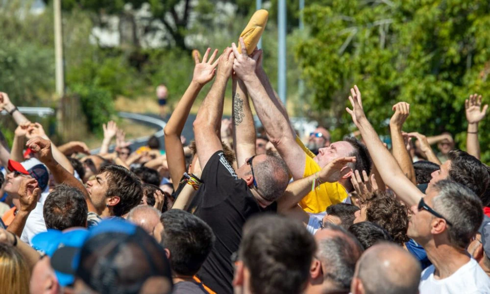 Participantes de la Fiesta del Pan y del Queso.