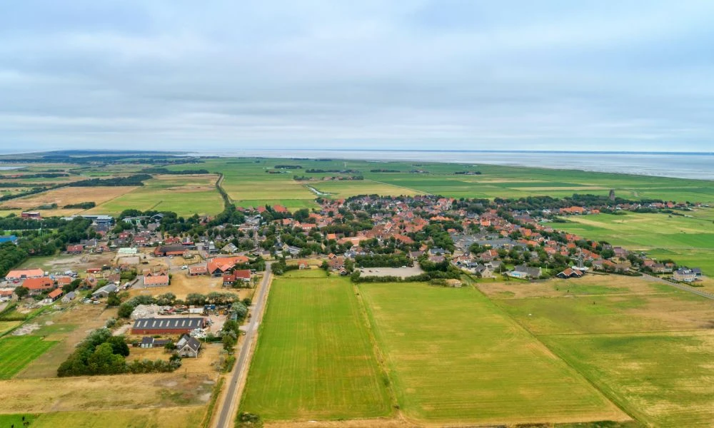 Urbanización de Ameland.